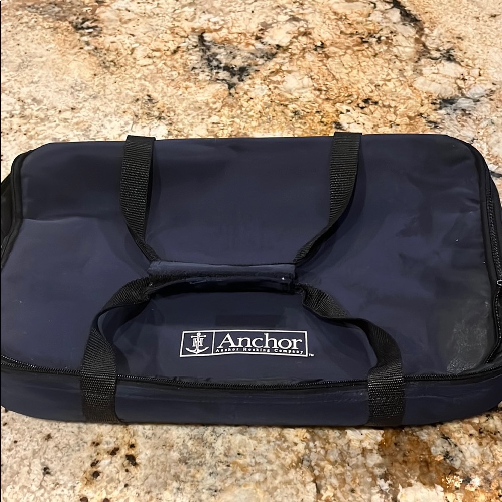 Anchor Insulated Rectangular Carrier Navy Blue